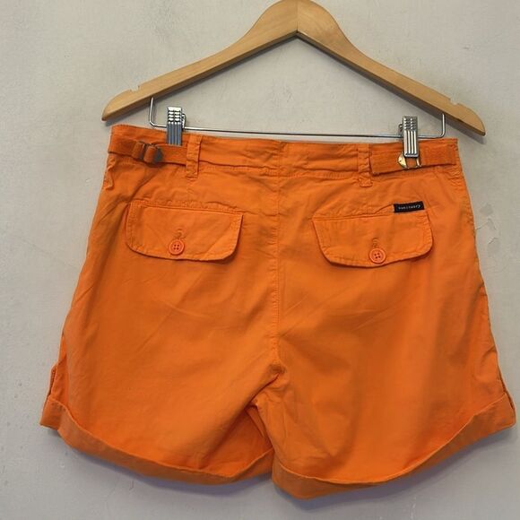 Sanctuary orange cuffed cargo shorts Size 27 New - Picture 6 of 10